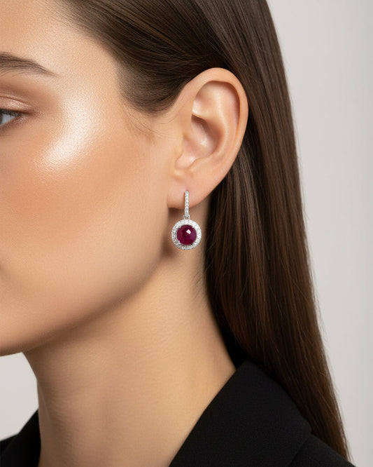 ZYLAVORA RUBY EARRING