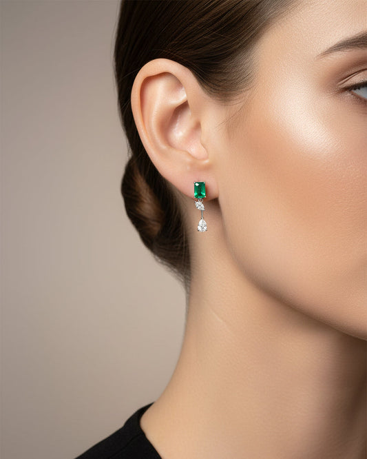 ELYSSARA EMERALD EARRING