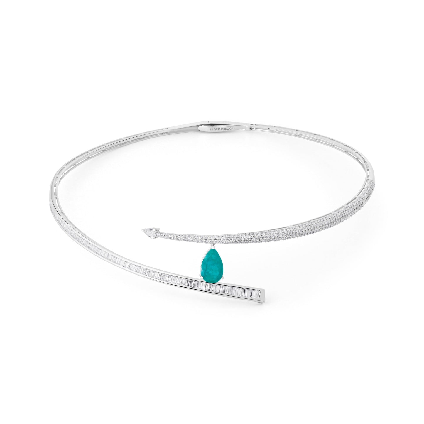 VELOURA FROST CECELY WHITE GOLD NECKLACE