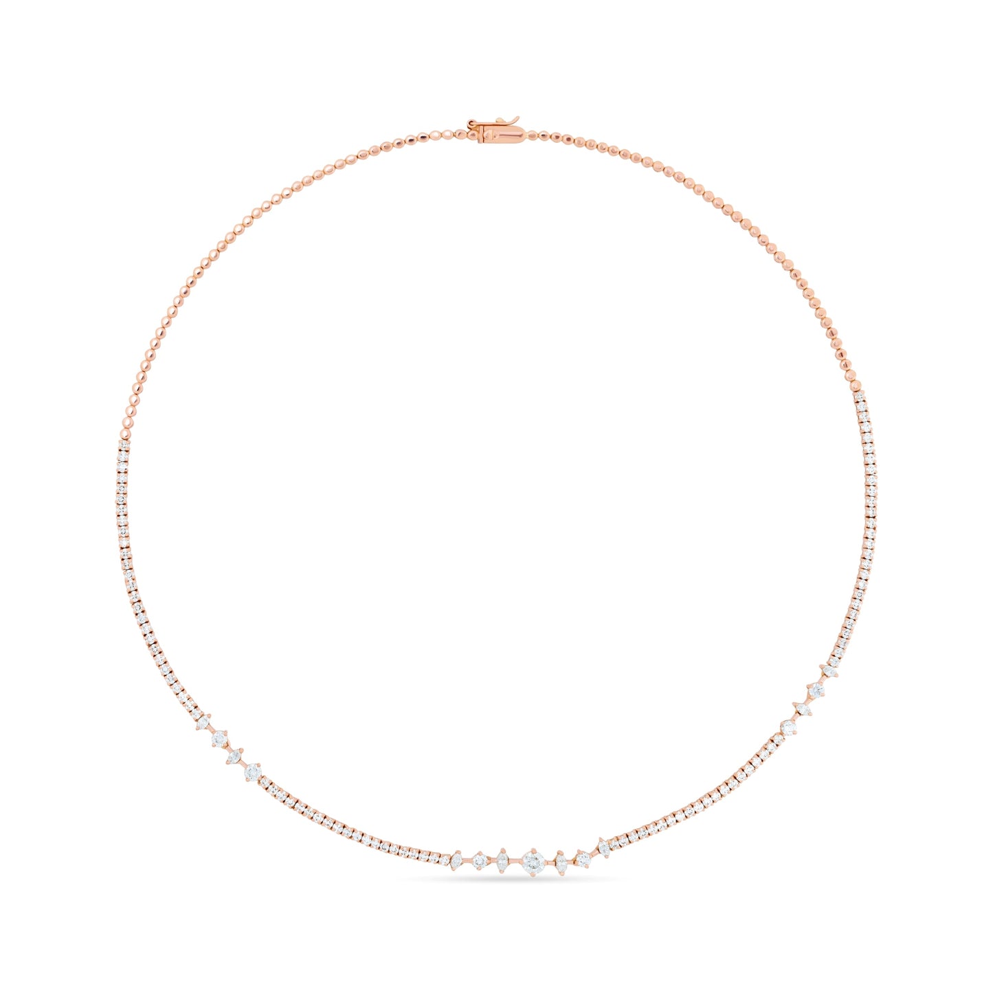 IMPERIAL SHINE MARQUISE STELLARE GOLD NECKLACE