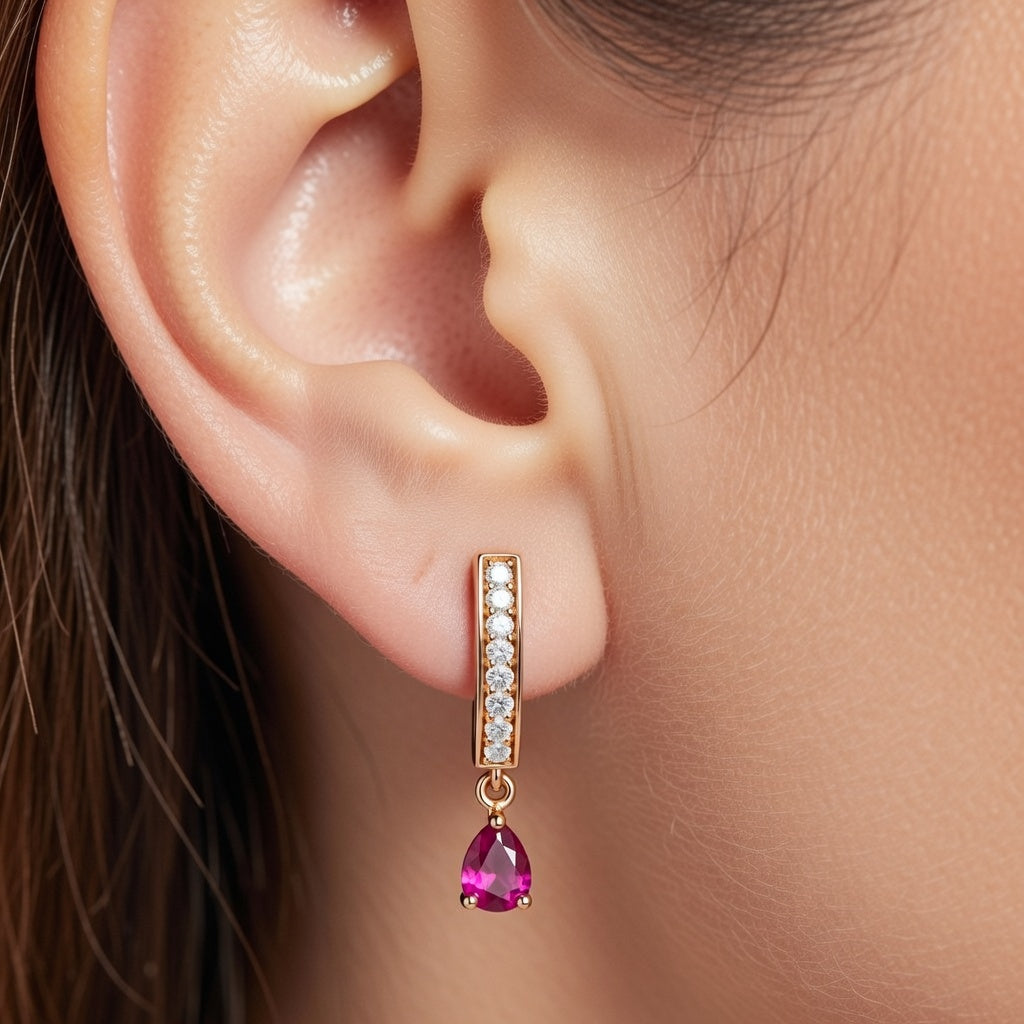 VELYONNA RUBY EARRING