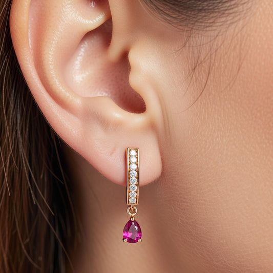VELYONNA RUBY EARRING