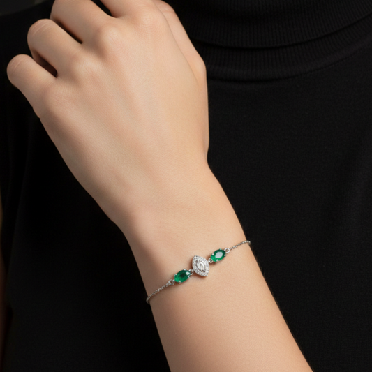 AURIVELLA EMERALD BRACELET