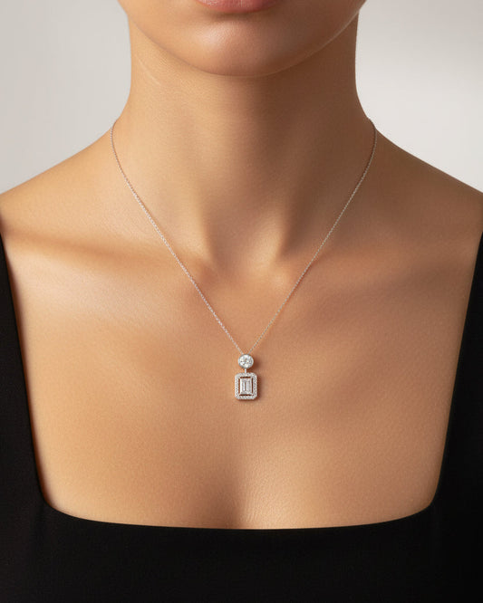 ELYSSARA SQUARE NECKLACE