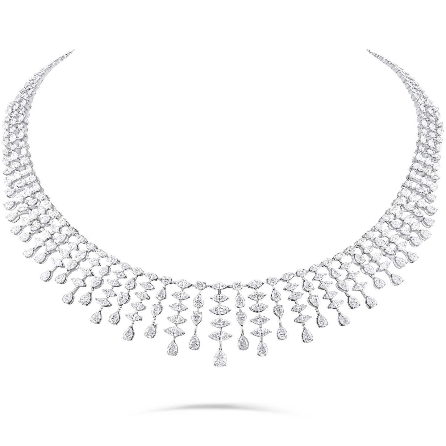 VELOURA FANCY WHITE GOLD NECKLACE