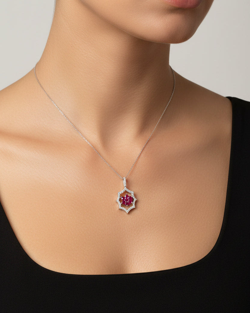 AURIVELLA RUBY NECKLACE
