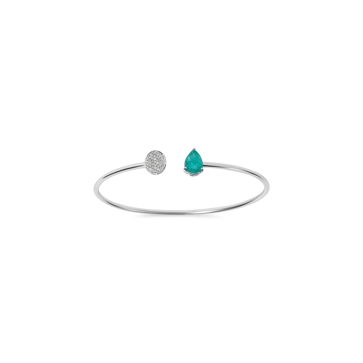 EMERALD ROUND FLEXI BANGLE