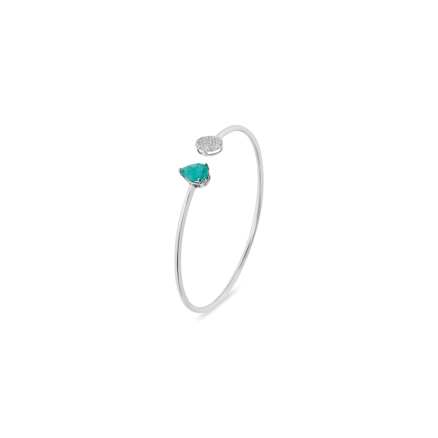 EMERALD ROUND FLEXI BANGLE