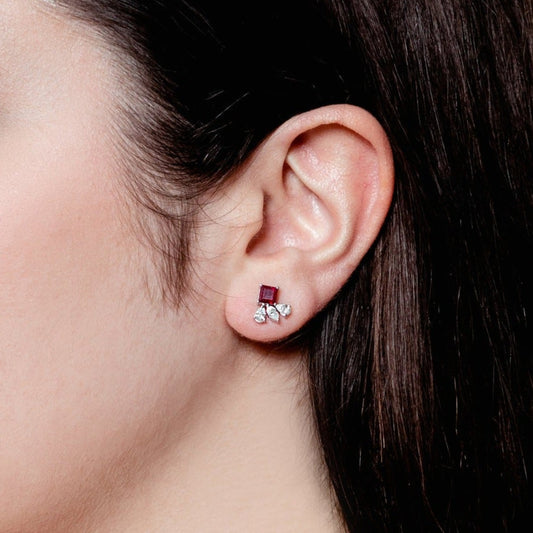 RUBY LUMINE EARRING