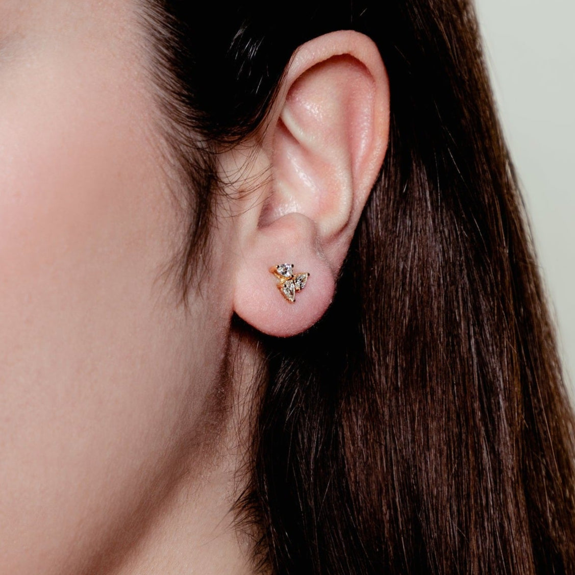 FLOWER SOLITAIRE ETERNA EARRINGS