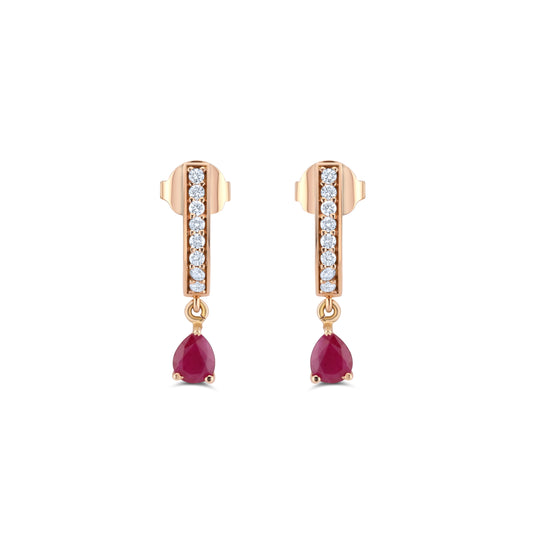 VELYONNA RUBY EARRING