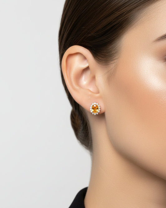 AURIVIANZE CITRIN EARRING