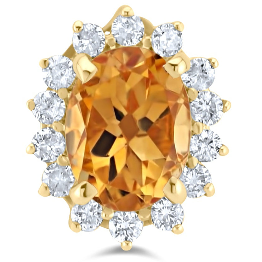 AURIVIANZE CITRIN EARRING