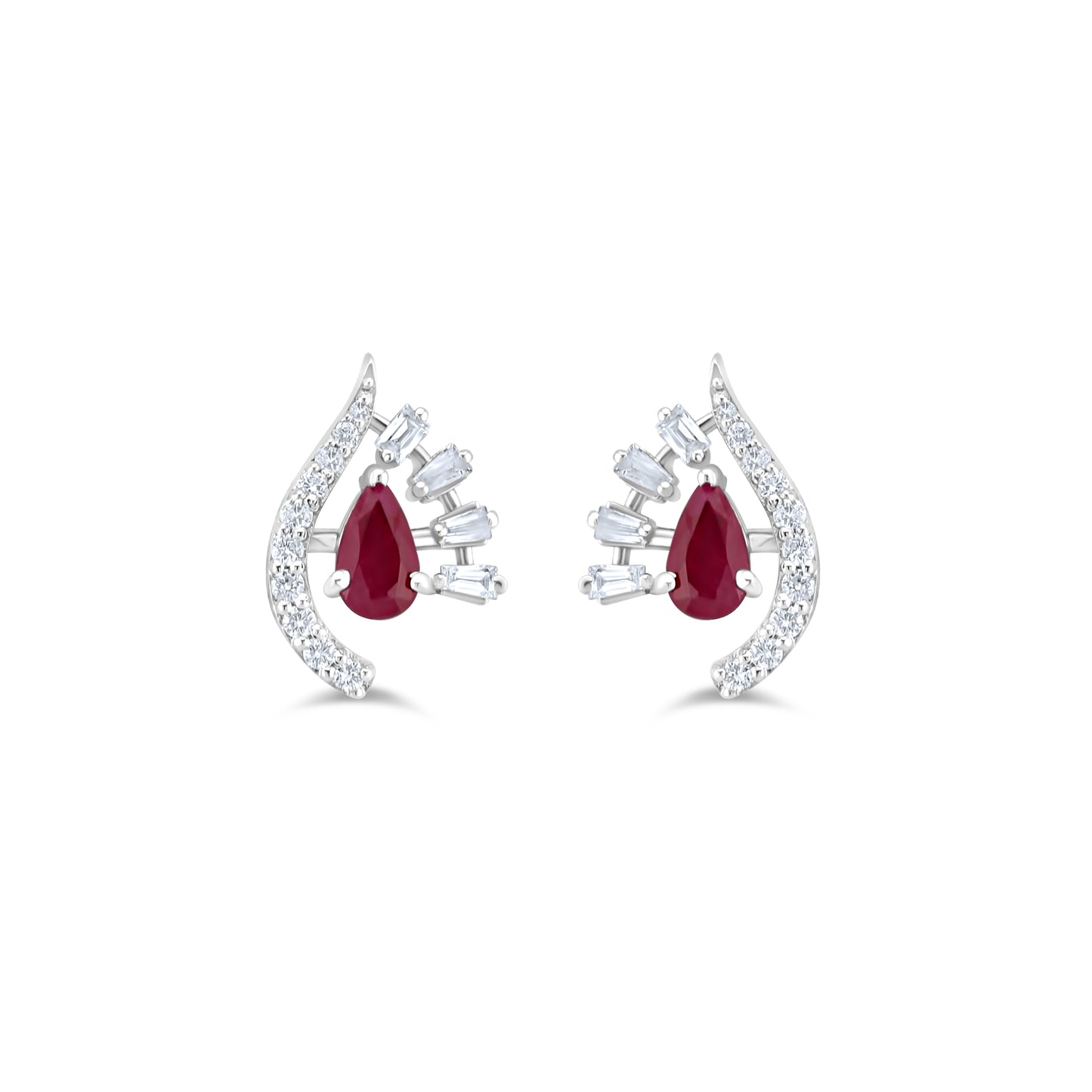 AURIVESSA RUBY EARRING
