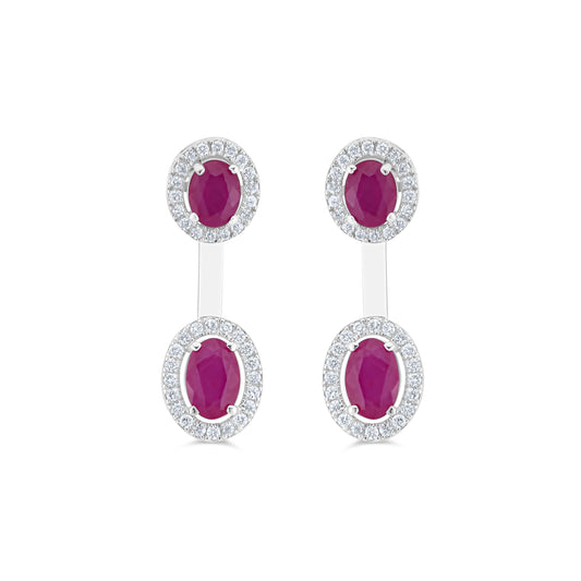 AURIVESSA RUBY EARRING