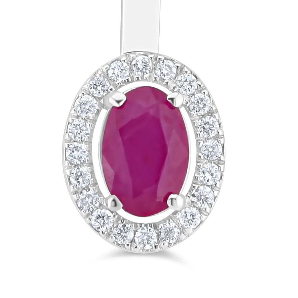 AURIVESSA RUBY EARRING