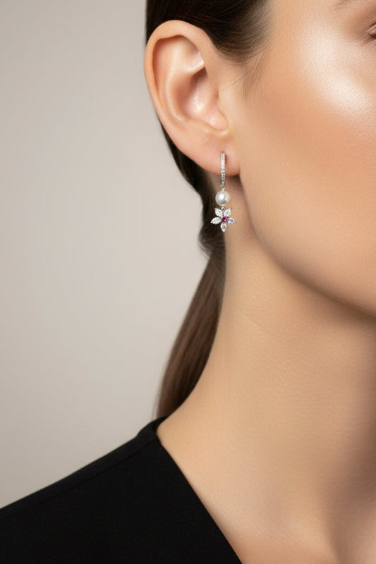 AURIVIANZE RUBY EARRING