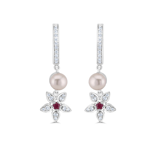 AURIVIANZE RUBY EARRING