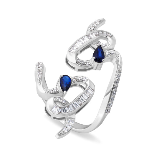 INFINITE GRACE DUO VERTICE WHITE GOLD RING
