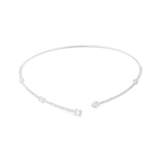 ETHEREAL CHARM VERICE WHITE GOLD NECKLACE