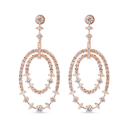 SERENYA VERTICE WHITE GOLD EARRING