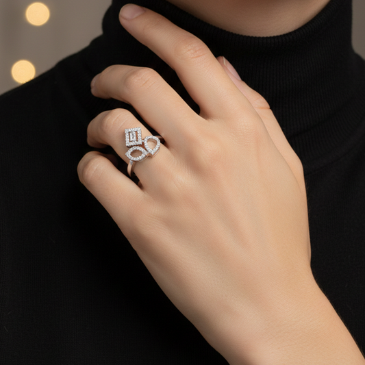 AURIVESSA SQUARE RING