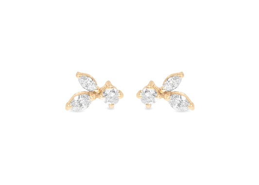 FANCY SOLITAIRE SOLARA EARRINGS