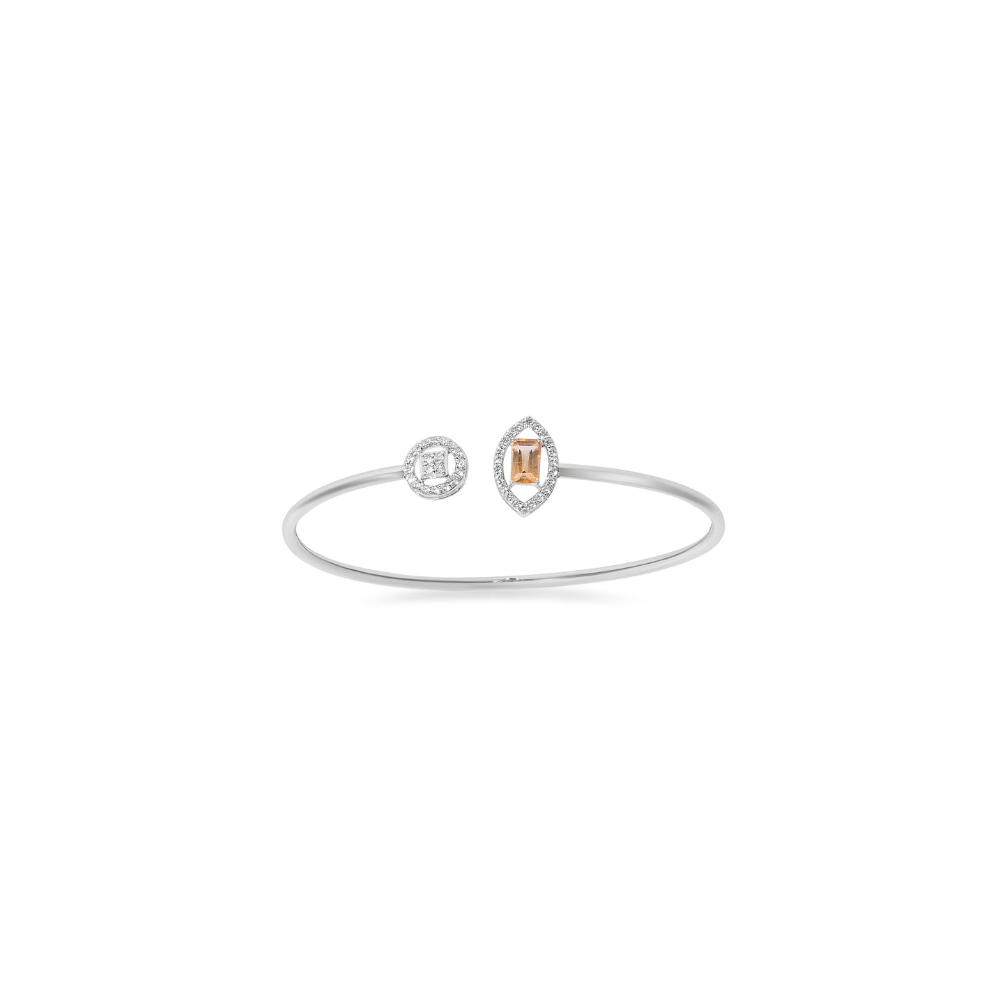 OVAL CITRINE FLEXI BANGLE