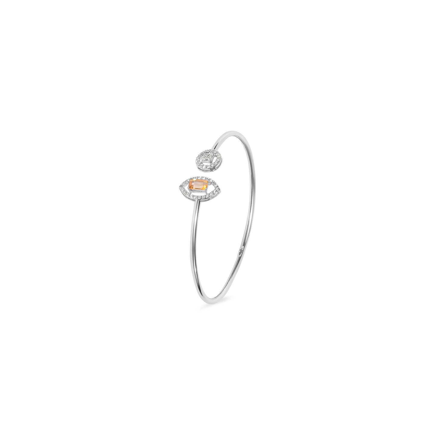 OVAL CITRINE FLEXI BANGLE