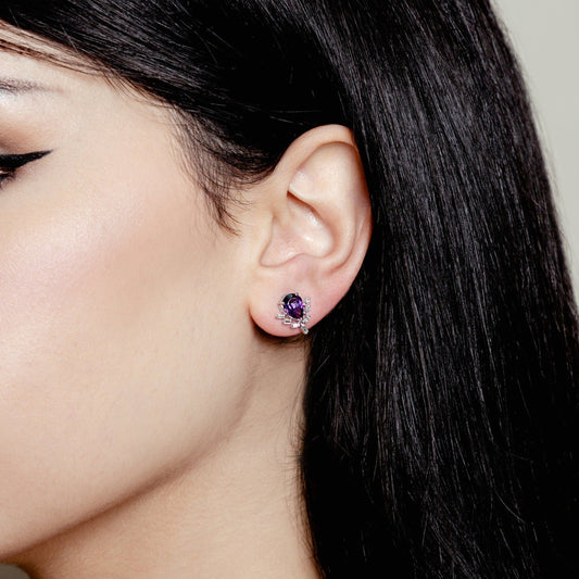 AMETHYST LUMINE EARRING