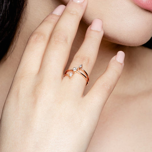 PEAR ARROW SOLARA RING