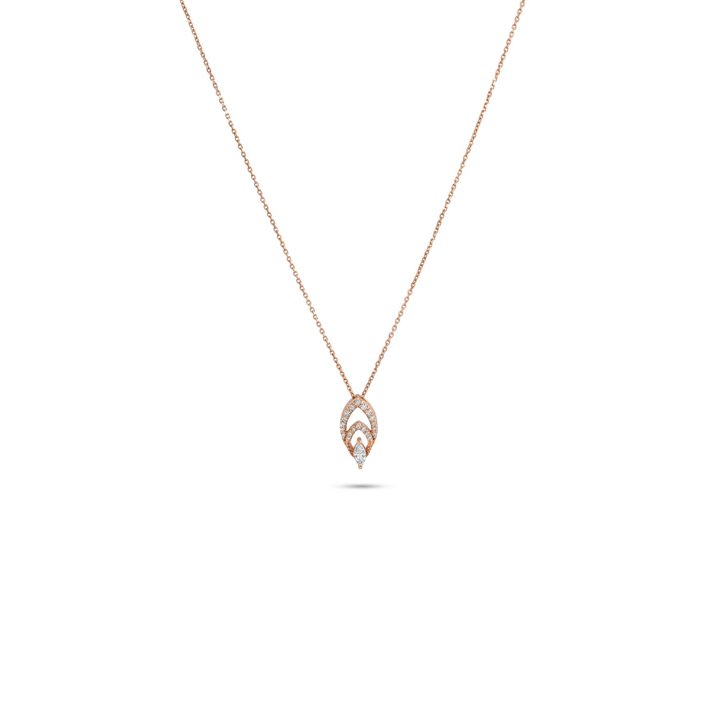 TEARDROP YELLOW GOLD PENDANT
