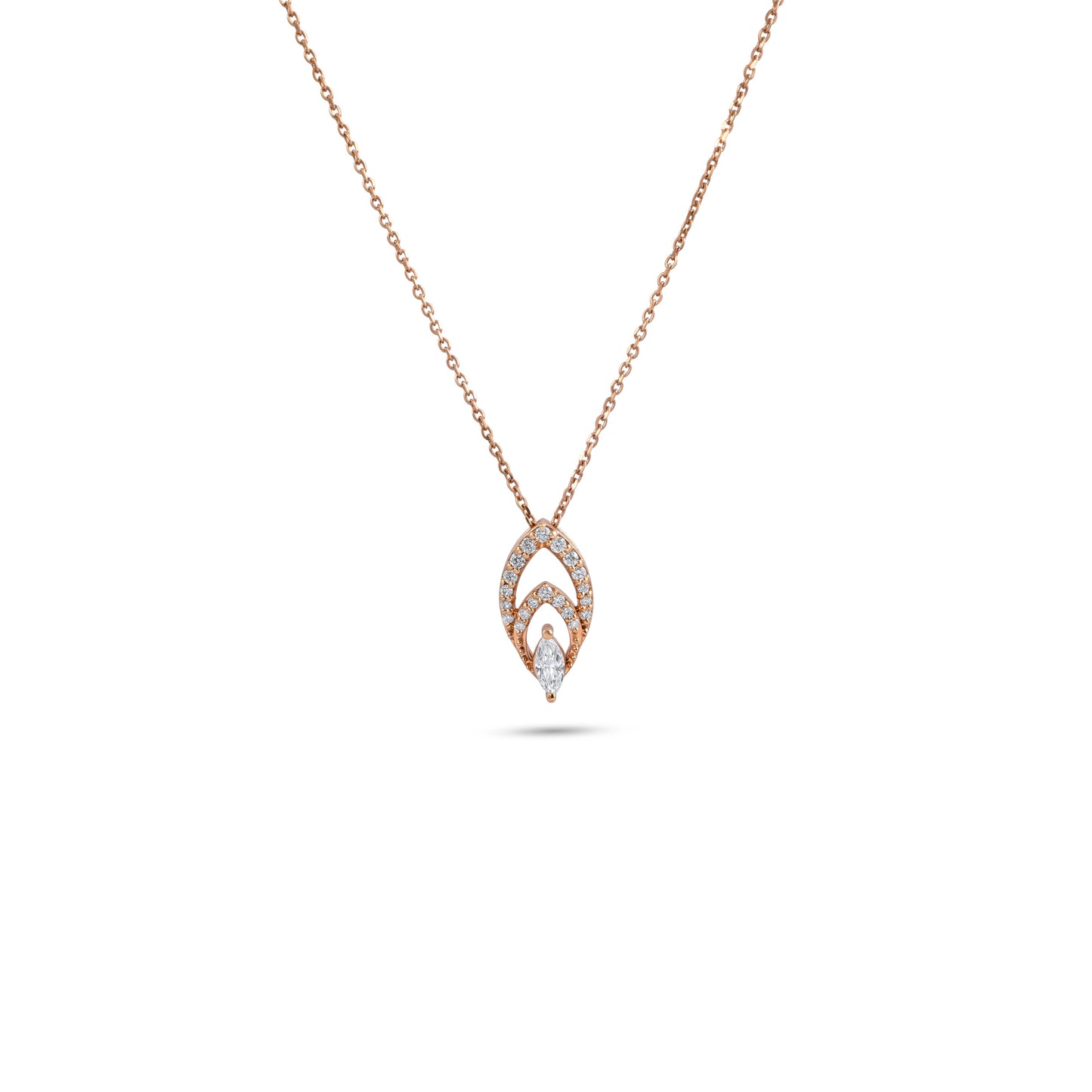 TEARDROP YELLOW GOLD PENDANT