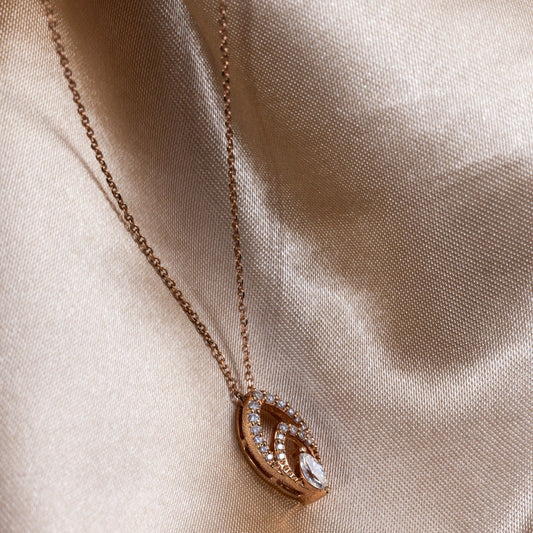 TEARDROP YELLOW GOLD PENDANT